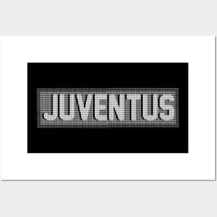 Juventus White Line Art Posters and Art